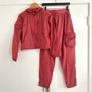 Outdoor Voices Pink Windbreaker Set